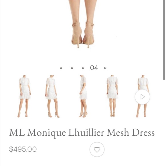 ML Monique Lhuillier Mesh Dress - Picture 2 of 4